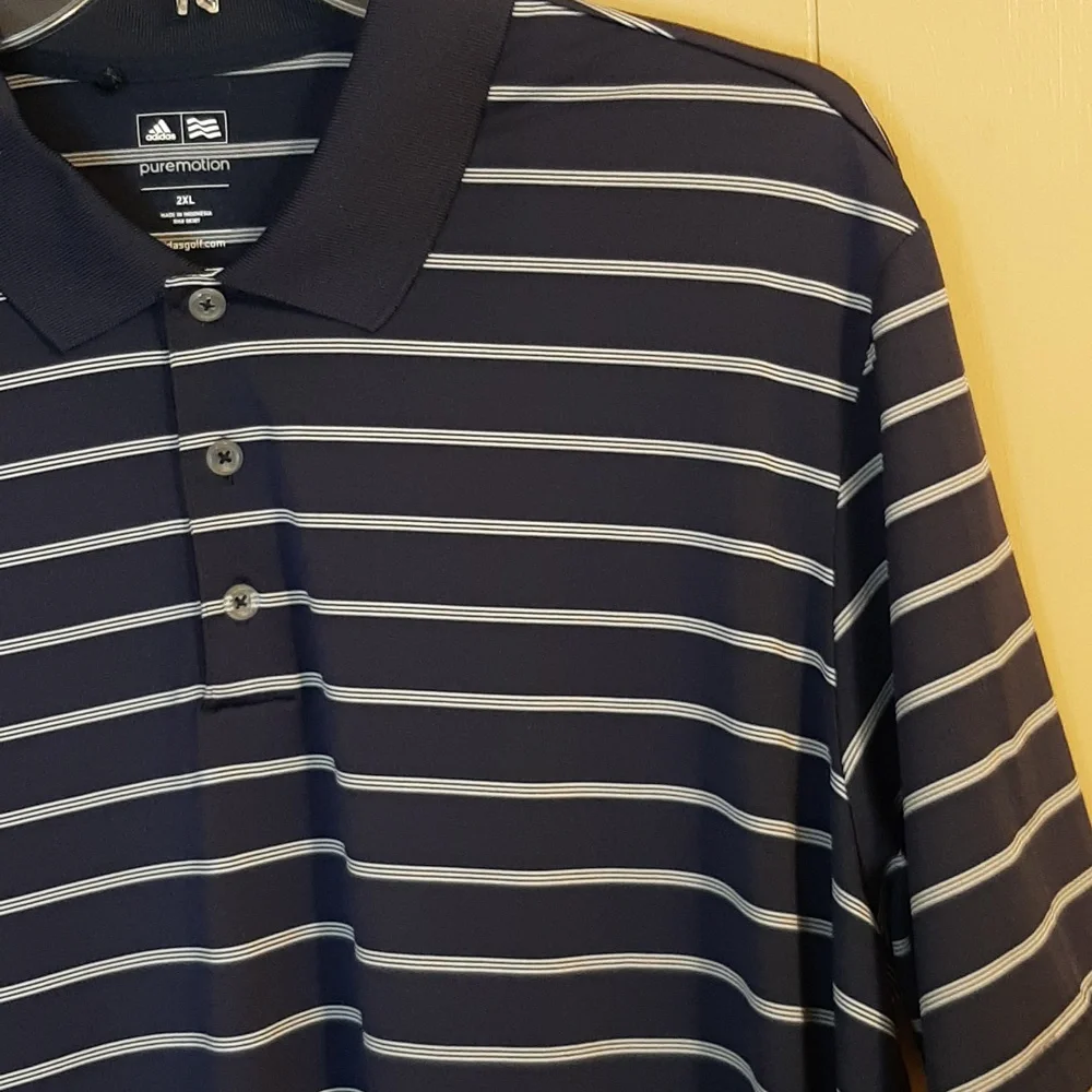 Adidas Men's Size XXL Pure Motion Short Sleeve Polo Shirt Golf Casual